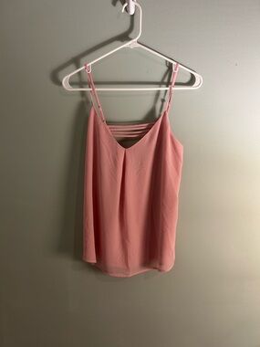 Naked Zebra Dusty Pink Strappy V-Neck Cami